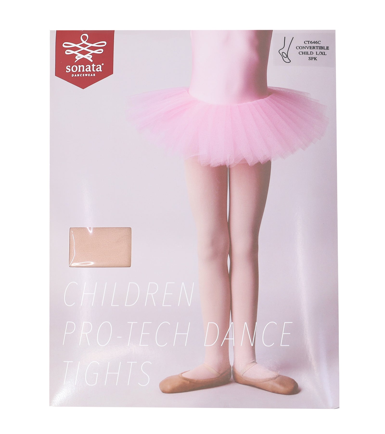 Children Convertible Tights Salmon Pink