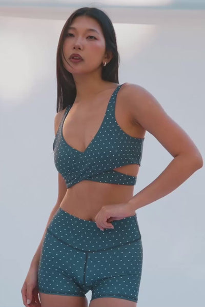 Dottie Top French Blue Polka Dot