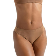 Seamless Low Rise Thong Mocha
