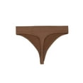 Seamless Low Rise Thong Mocha