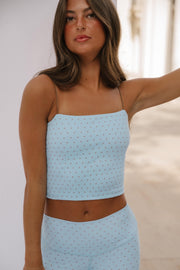 Brea Cami Blue Drift Polka Dot