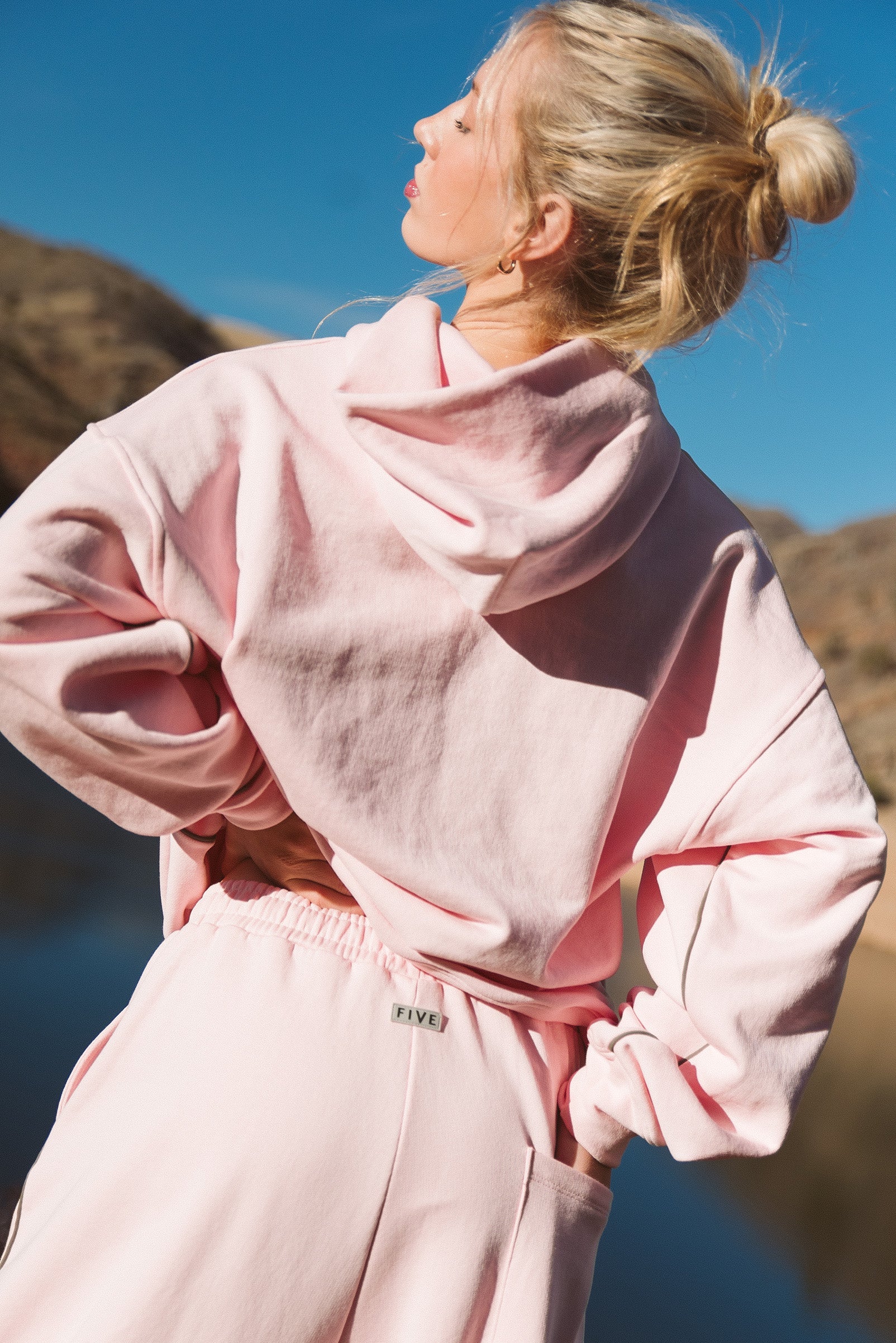 Luxe Hoodie - Blush Blossom