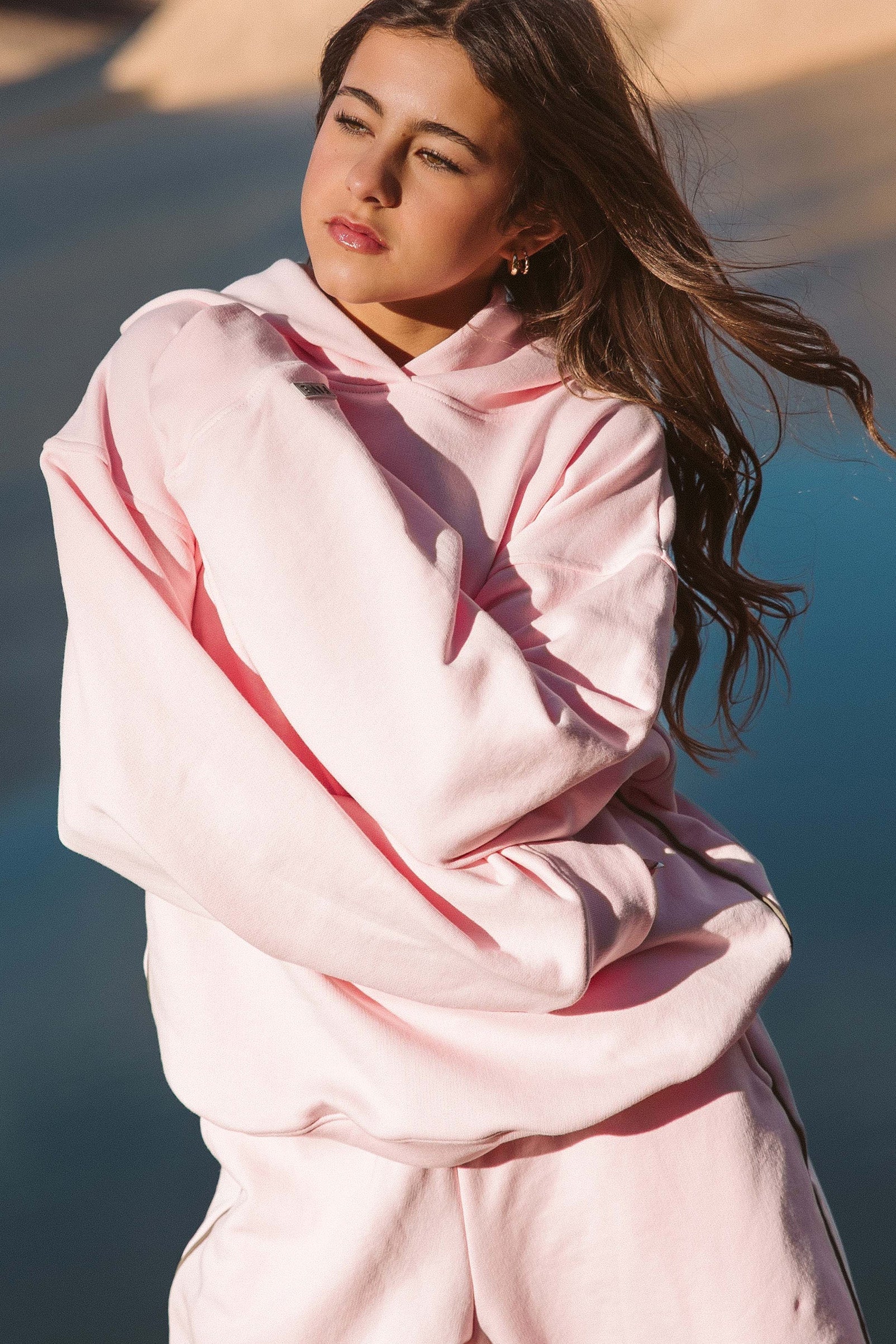 Luxe Hoodie - Blush Blossom