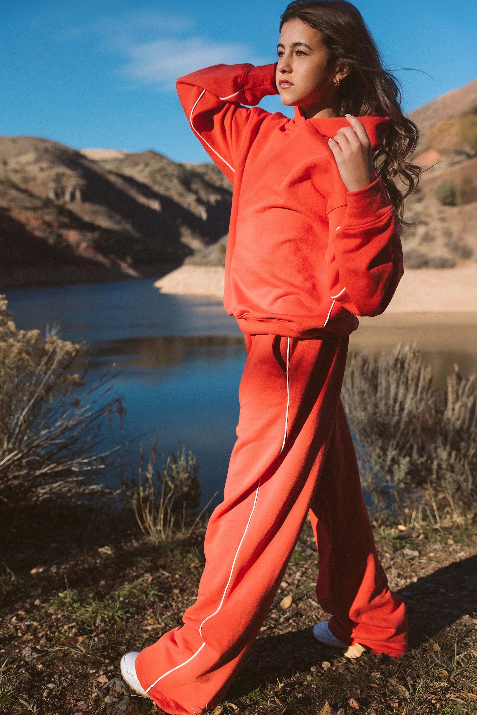 Luxe Sweatpant - Crimson Rose