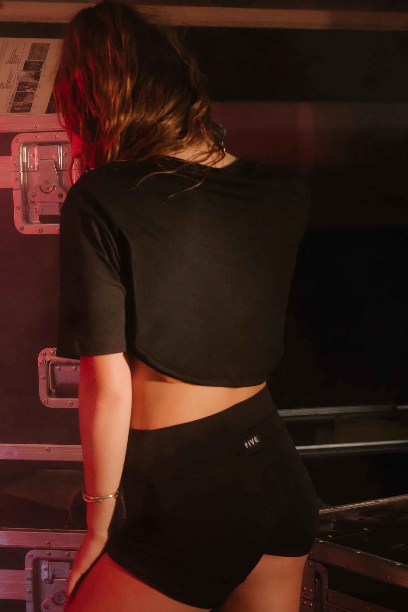 Zeppelin Crop Top Black
