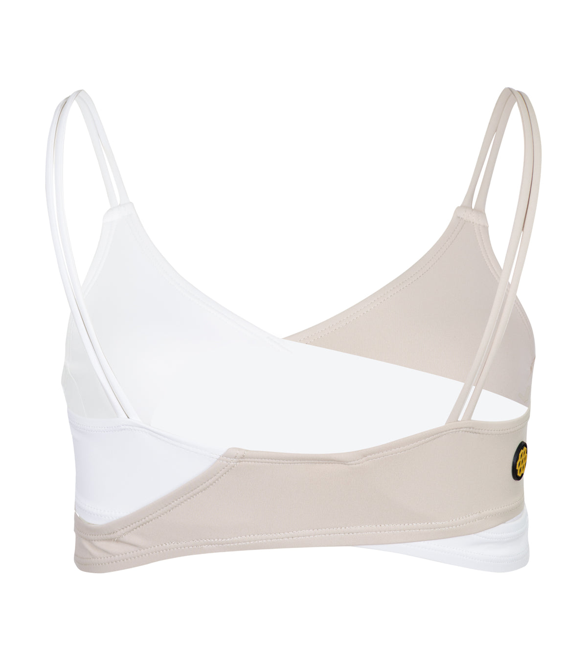 2-Tone Wrap Top Bone/White