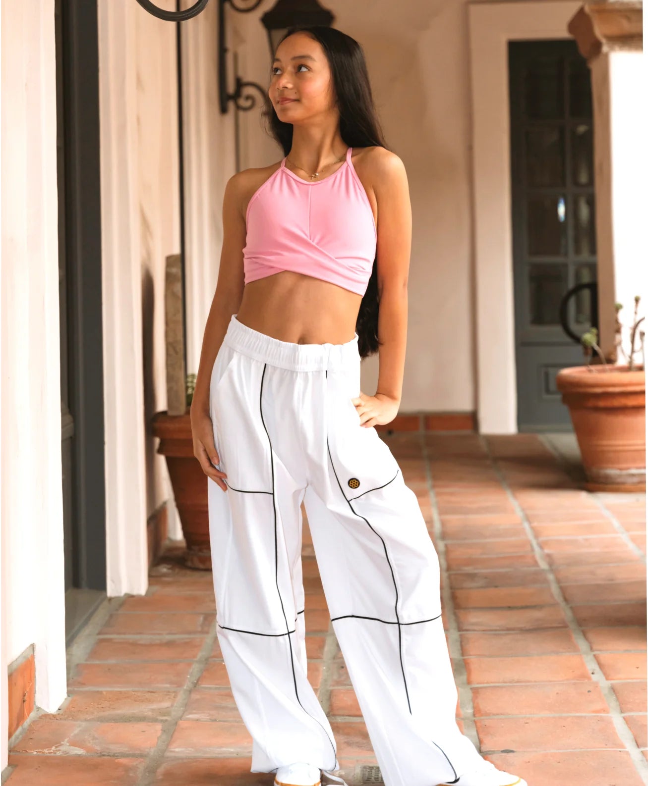 Pacific Pant White and Black