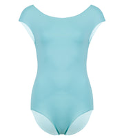 Classic Ballet Leotard with American-Cut Shoulders, Boat Neck and Open Back Aquarios