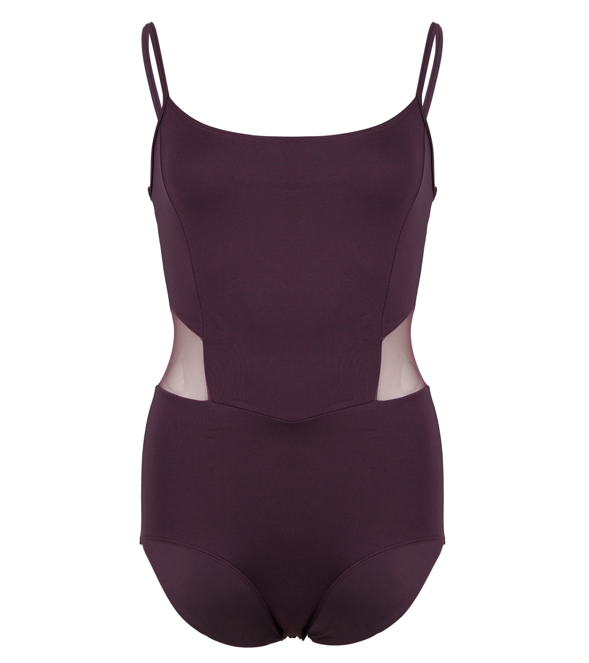 Mertri Strap Leotard Pansy Purple