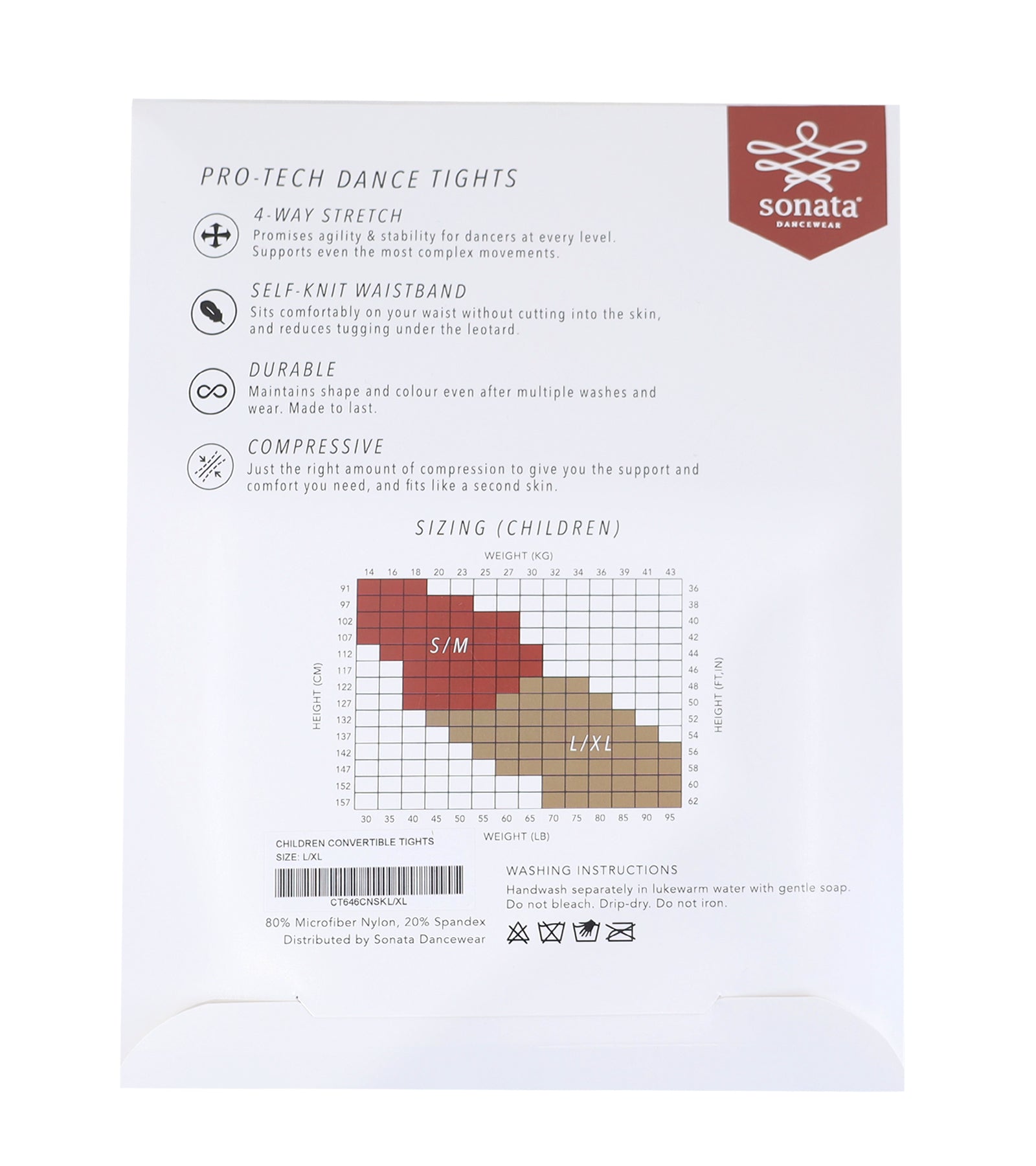 Children Convertible Tights Tan
