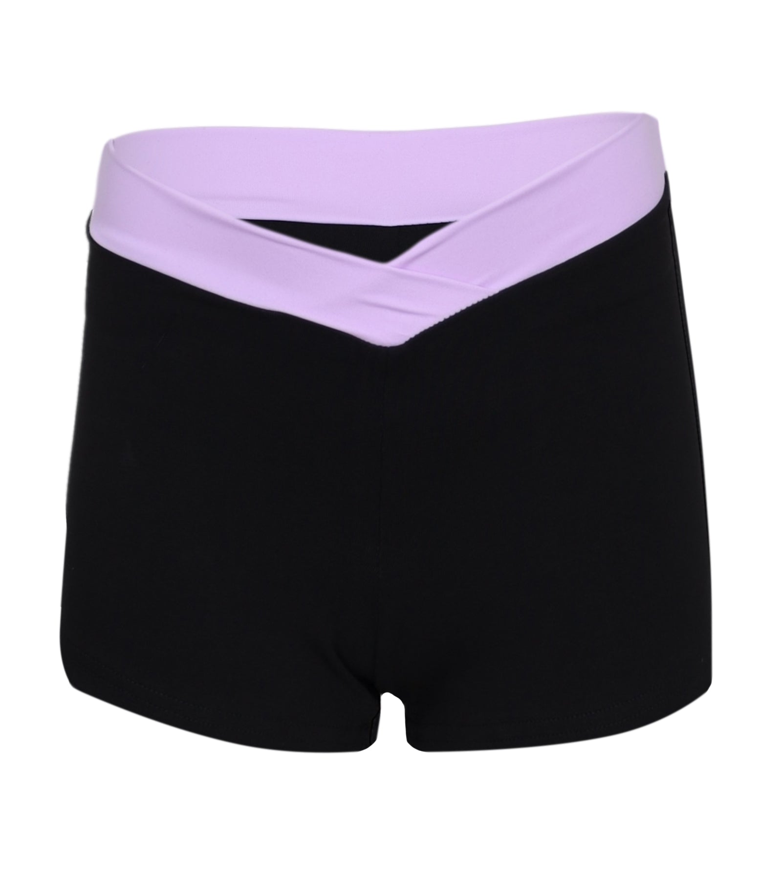 Female Shorts V-Waist Black Pensiero
