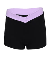 Female Shorts V-Waist Black Pensiero